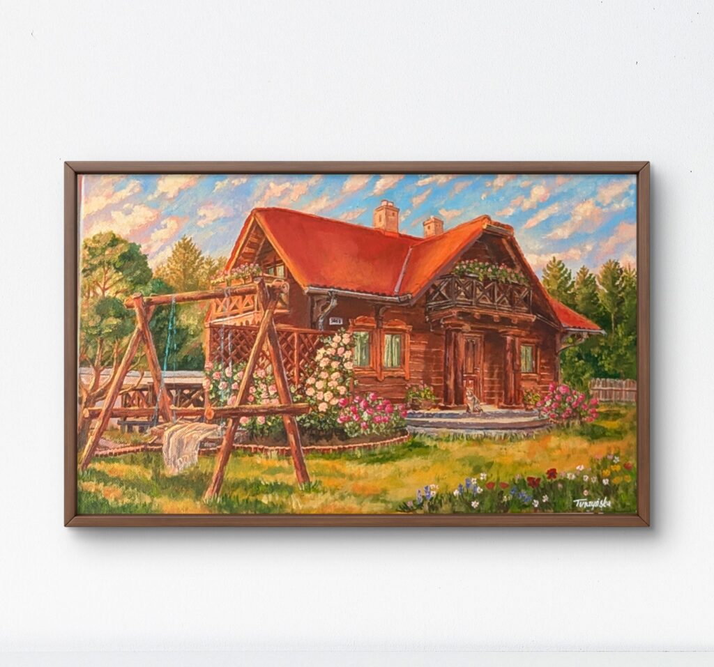 ,,Różane marzenie,, 30x50 Akryl